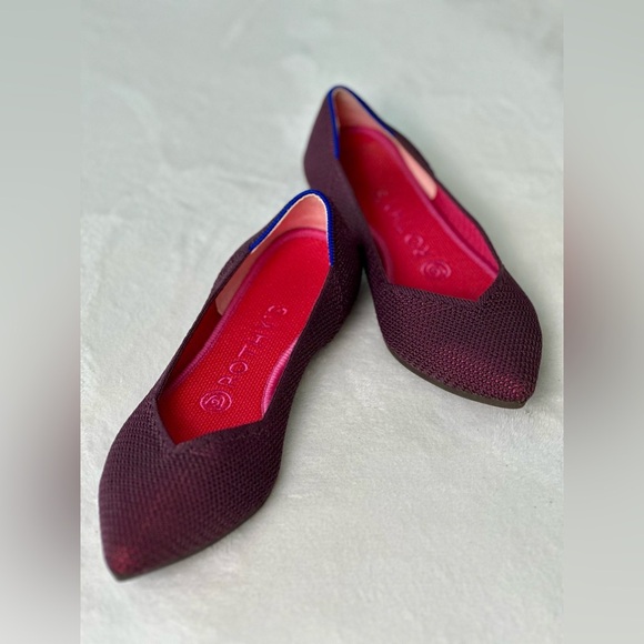Rothy’s The Point In Retired Berry Lattice Color Size 6.5 - Picture 1 of 9